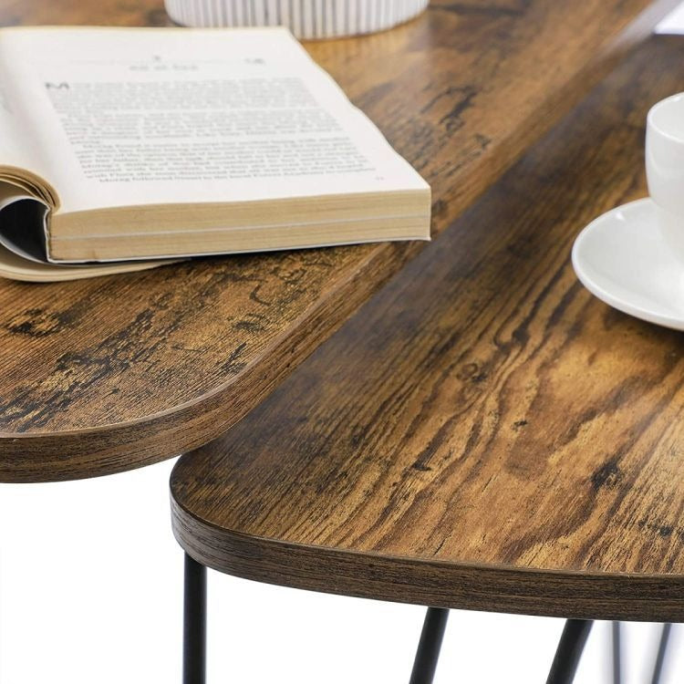 Lotus Moon Living Lounge Coffee Center Nesting Tables